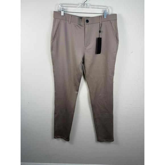NWT* Greyson MSRP $198 Golf Performance Slim Knit Sequoia Trouser Pants 34x34 - Picture 1 of 5